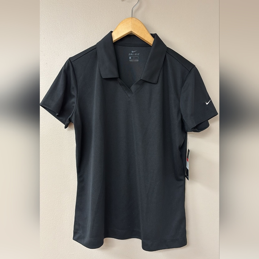 Nike Women's Black Short Sleeve Polo